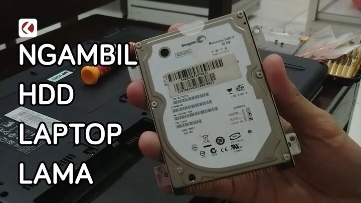 Ngambil HDD laptop lama karena butuh storage lagi