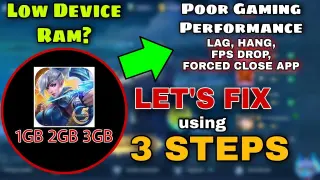 How To FIX LOW RAM PROBLEMS in Mobile Legends
