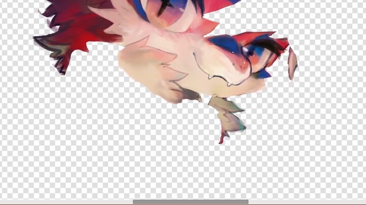 【live2d】Animation production process, have you ever seen such a cute fire dragon!