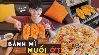 Công thức làm BÁNH MÌ MUỐI ỚT // Món ăn vặt ở nhà vừa NGON vừa DỄ! #ninhcooking