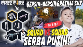 RATAIN SETENGAH MAP PAKAI SKIN SERBA PUTIH! MODAR SEMUA! - GARENA FREE FIRE INDONESIA