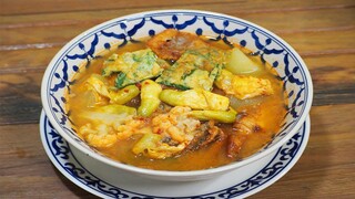 แกงส้มผักรวม ชะอมทอด ทำยังไงน่ากิน / Sour curry