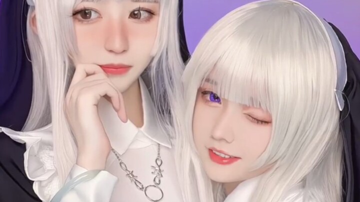 Gemini nuns, can't we defeat you even if we both attack you together?
