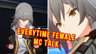 Everytime Female MC Speak (JP Voice) | Honkai: Star Rail