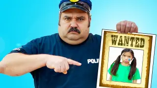 Wendy Pretend Play Funny Police Chase Story for Kids | Costume Dress Up Video for Children