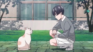 Although Aoyama-kun is a germaphobe, he loves cats so much, which is really pitiful!