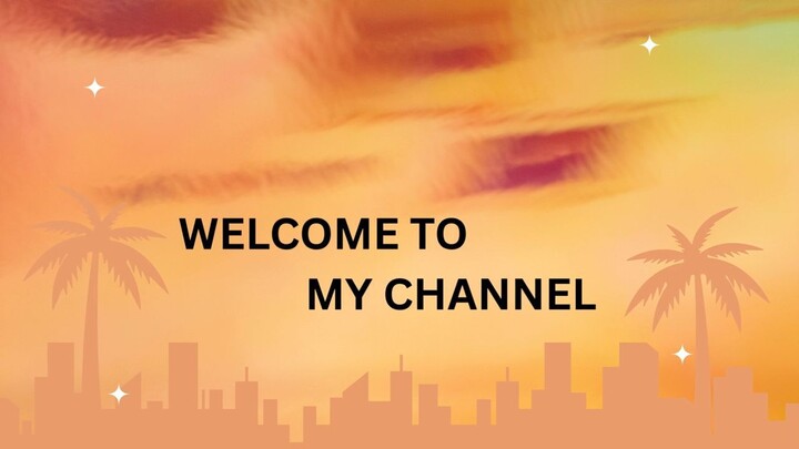 Orange and White Modern Welcome To My Channel YouTube Thumbnail