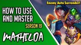 Mathilda In-depth Guide 2021 | How To Escape Mythic V Rank | Enemy Auto Surrender! - MLBB