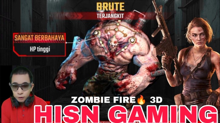 game zombie fire 3D.  zombie brute badan besar terjangkit