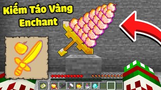 Minecraft Bedwars, Vẽ Kiếm Táo Vàng Enchant Được Đồ Siêu Vip ??