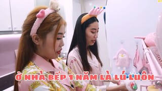 THỬ THÁCH 24H TRONG NHÀ BẾP _ Truy Tìm Tủ Ăn Vặt Bí Mật Của Pinky _ PINKY HONEY