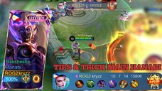 Tips & Trick Main Hanabi | The Best Gameplay Hanabi, Best Build and Emblem Hanabi