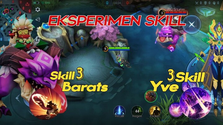 Yve lagi ulty di ulty barats?? EKSPERIMEN SKILL HERO MOBILE LEGEND