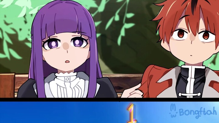 "Frieren with Numbers on Her Head"