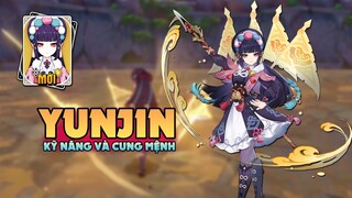 Chi tiết kỹ năng, cung mệnh Yun Jin. Hỗ trợ mới hệ Nham | Genshin Impact