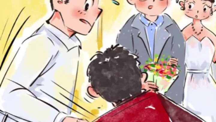 Ya ampun! Nyaris terekam kamera... Seorang ibu-ibu tiba-tiba muncul di tengah acara pernikahan, untu