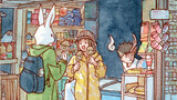 [ชีวิตประจำวันสีน้ำในบ้าน] กินไอติมหัวตุ๊กตาที่ร้านขายของชำ ขั้นตอนการทาสี ทุกคนมีความสุขในวันเสาร์