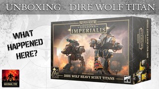 Unboxing the New Plastic Dire Wolf Heavy Scout Titan for Legions Imperialis & Adeptus Titanicus!