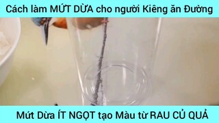 cách làm mứt dừa ngon ít ngọt tạo màu đẹp