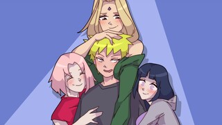 HINATA & SAKURA & TSUNADE with NARUTO