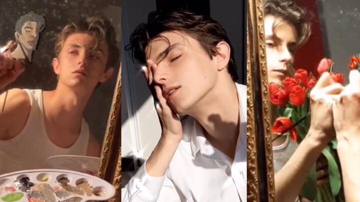 The handsome young man from the oil painting has come to life! Just which window did God close on hi