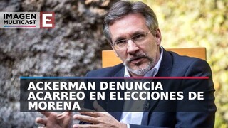 Denuncia John Ackerman acarreo para renovación del Congreso Nacional de Morena