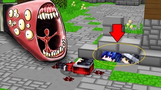 ซ่อนแอบหนีเอาชีวิตรอด!! หนีจาก รถไฟจอมเขมือบ!!? จะรอดไหม!?? (Minecraft TrainEater)