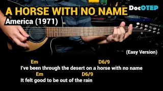 A Horse With No Name - America (1971) - Easy Guitar Chords Tutorial with Lyrics