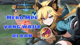 Hero Kesayangan user MPL Wajib belajar dari Rank kecil🔥🔥