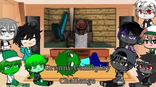 Monster School react to Granny Gameplay Challenge