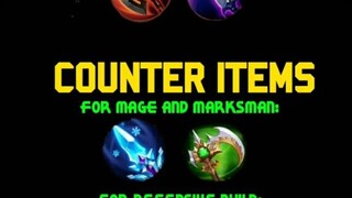 Counter Items In MLBB