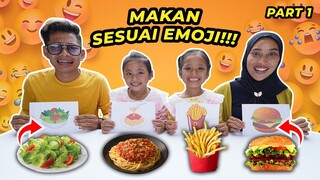 CHALLENGE MAKAN MAKANAN SESUAI EMOJI!! KOK GINI MAKANANNYA!!