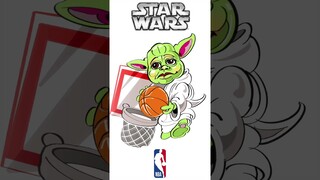 Sketching Shenanigans: When Imagination Meets Reality: SLAM Dunk Baby Yoda #skunkworkz