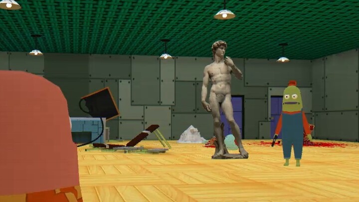 Squidward did this because he was jealous of SpongeBob's artistic talent! ? This is a weird little g