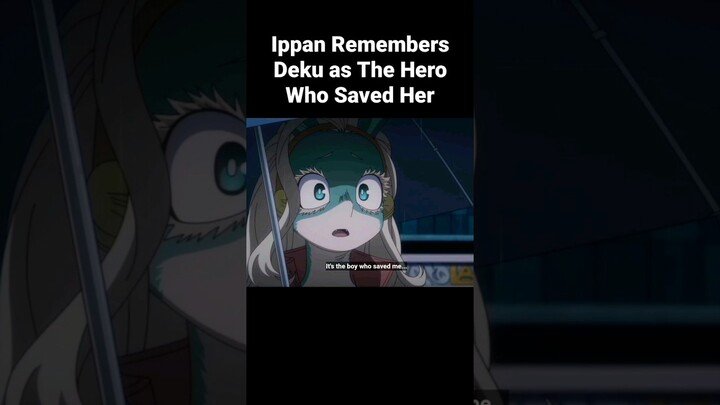 My Hero Academia Ippan (Ordinary Women) Remembers Deku as The Hero Who Saved Her #shorts