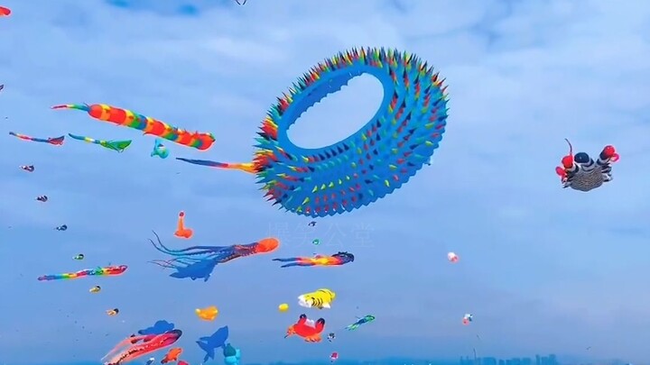 "Is there a possibility that they are flying kites?"
