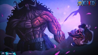 Luffy vs Kaido 4K Fight ! One piece !  Luffy vs Kaido .