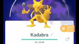 Pokémon GO-Evolving Shadow Kadabra