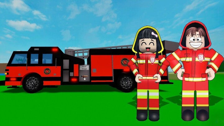 Yuta Dan Mio Kerjasama Jadi Pemadam Kebakaran  ROBLOX