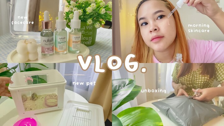 vlog : hangout, new facecare, new pet, unboxing new hoodie