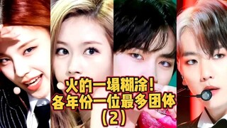 原来你最红啊？盘点14-19年各年份一位数量最多的kpop团体！