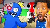 BigB Reacts to BLUE's DARK SECRET Rainbow Friend Animation