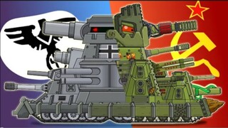 YouTube HomeAnimations | Don't expect the monster to show mercy! KV-44M vs VK-44 | Will Who Win??
