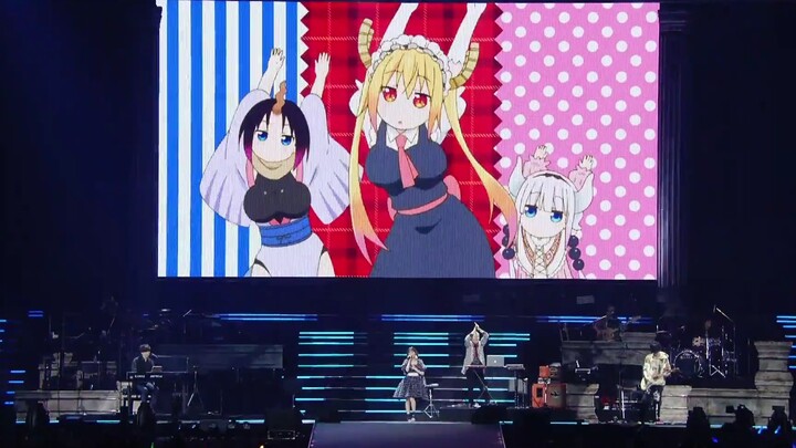 [Live version] "Kobayashi's Dragon Maid" OP "Rhapsody of the Blue Sky" [Chinese, Japanese and Roman 