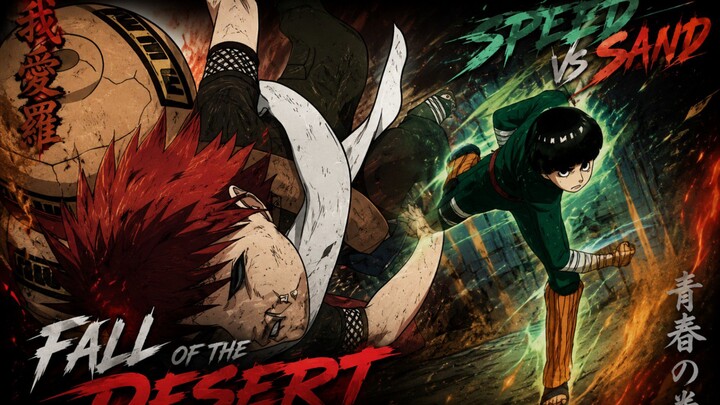 Fall of Desert / AMV / Rock Lee vs Gaara