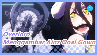 [Overlord] Menggambar Ainz Ooal Gown Dengan Pena Ball-point_1