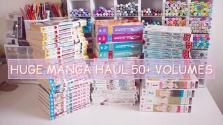 HUGE Manga Haul + Unboxing (50+ Volumes!!!) + ASMR & No Talking #manga #mangahaul