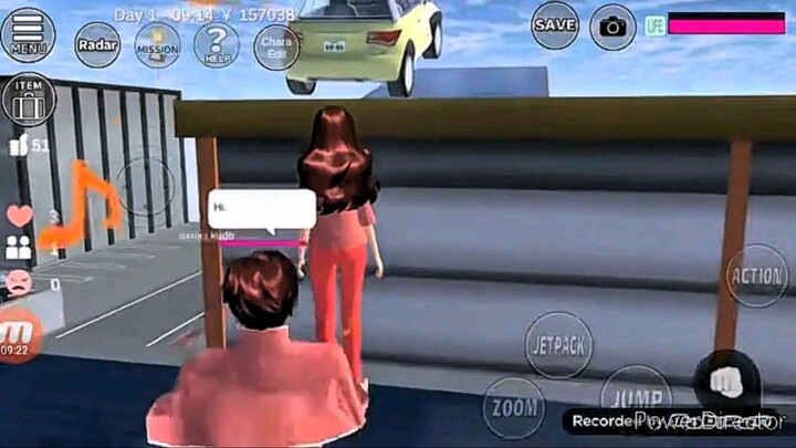 ya ampun mobilnya melayang di udara, kok bisa ??? || sakura school simulator