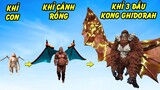 GTA 5 - Đứa con lai giữa Rồng Ghidorah và King Kong - Quái vật Khỉ 3 Đầu cánh Rồng | GHTG
