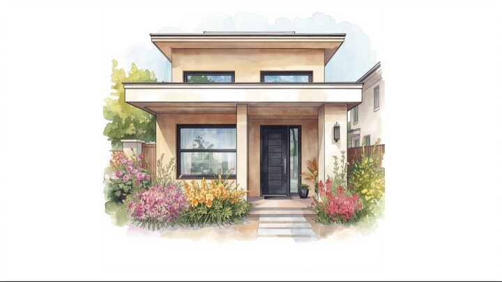 Elegant Modern Mini Villa Exterior - Perfect Paint & Double Roof Design 🏠🏡🏚️🏘️